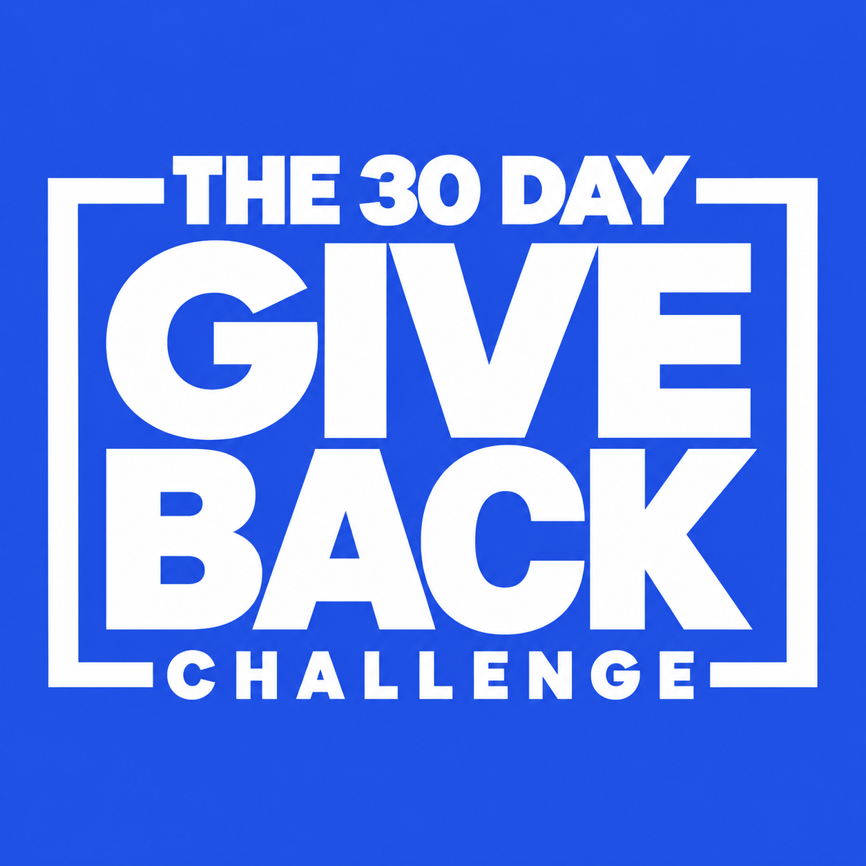The 30 Day Give Back Challenge official logo