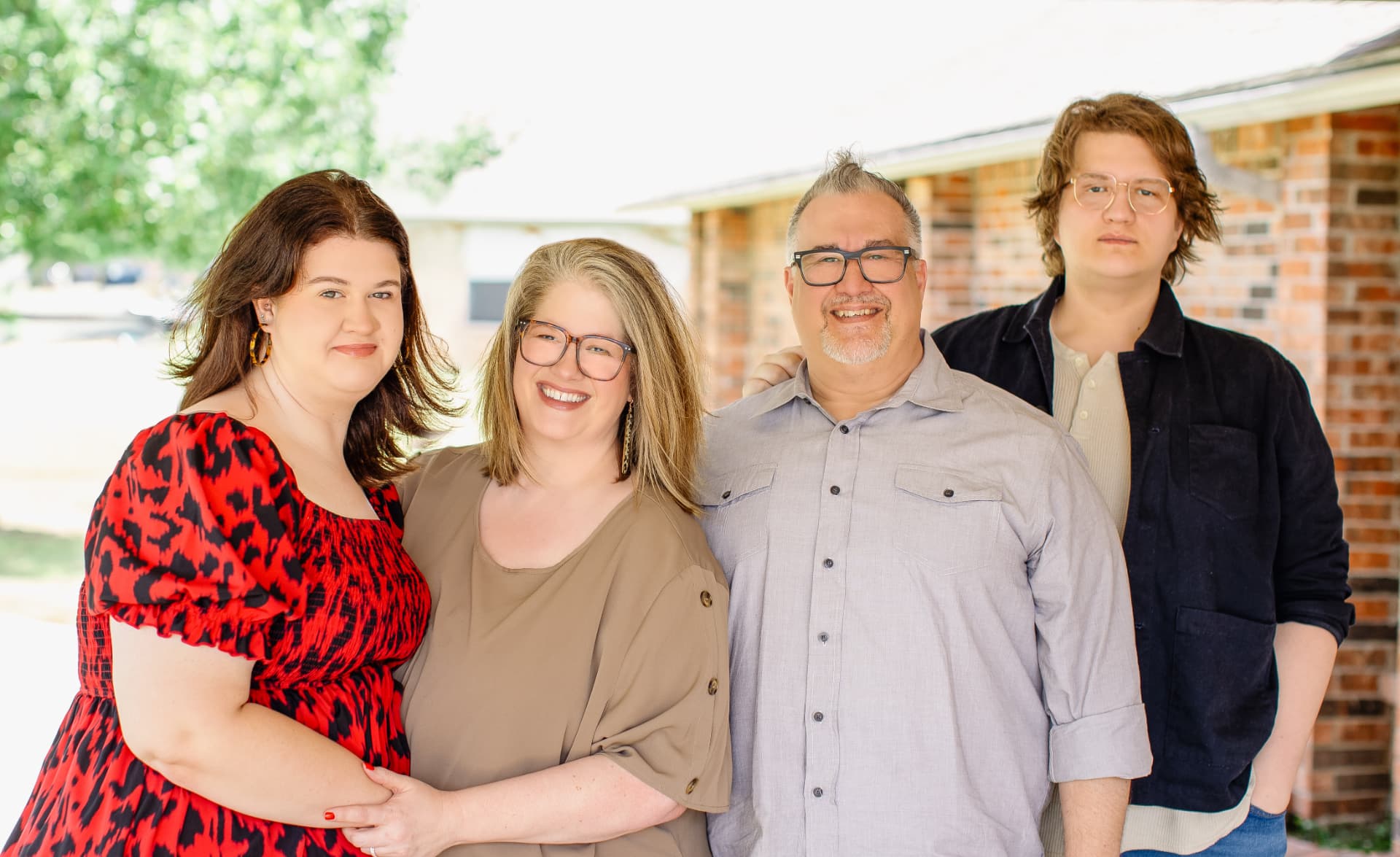 Todd and Sarah Tolson with their family